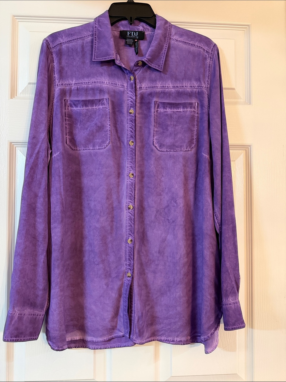 FDJ Purple Button-Down Shirt
